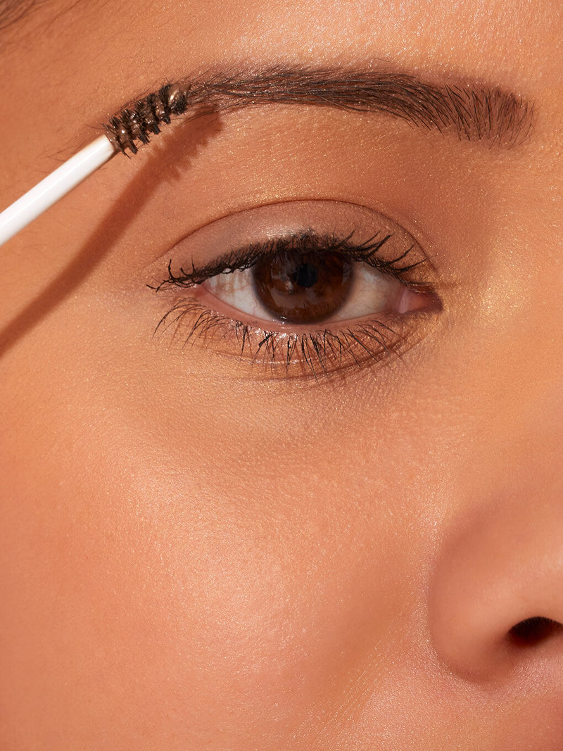 mini unibrow tinted brow gel on white background