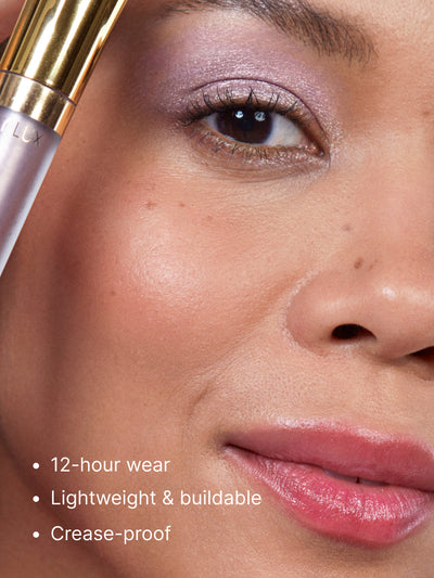 Lavender Shimmer -- Rose Petal Liquid Eyeshadow