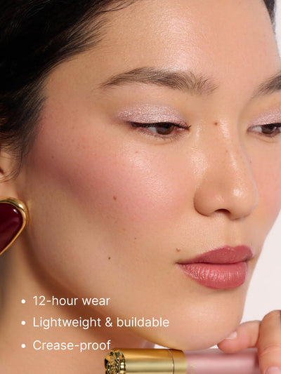 Primrose Shimmer -- Rose Petal Liquid Eyeshadow