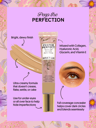 Light/Medium -- peeper perfect under eye concealer peep the perfection