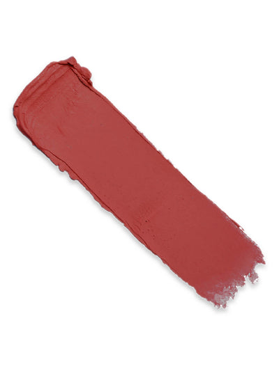 first crush -- skinny plump demi matte plumping lipstick swatch on white background