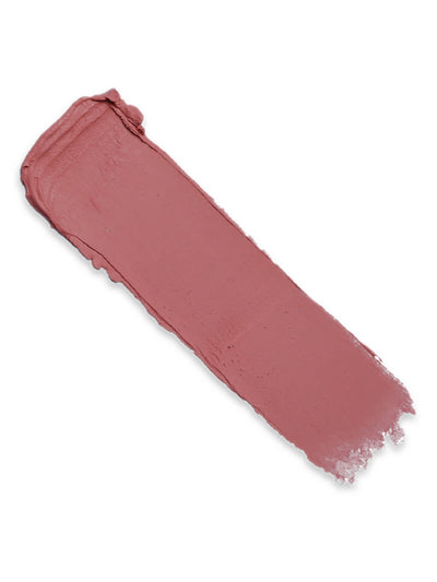 love letter -- skinny plump demi matte plumping lipstick swatch on white background