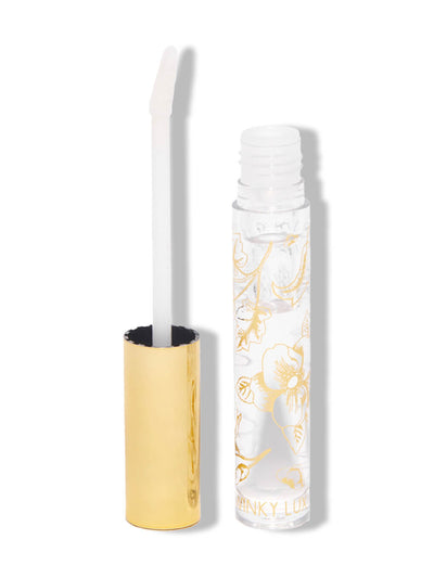 On The Rocks -- glossy boss lip gloss cap off on white background